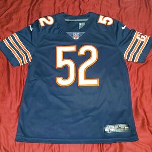 Chicago Bears Khalil Mack Home Navy Blue Nike Vapor Limited Jersey